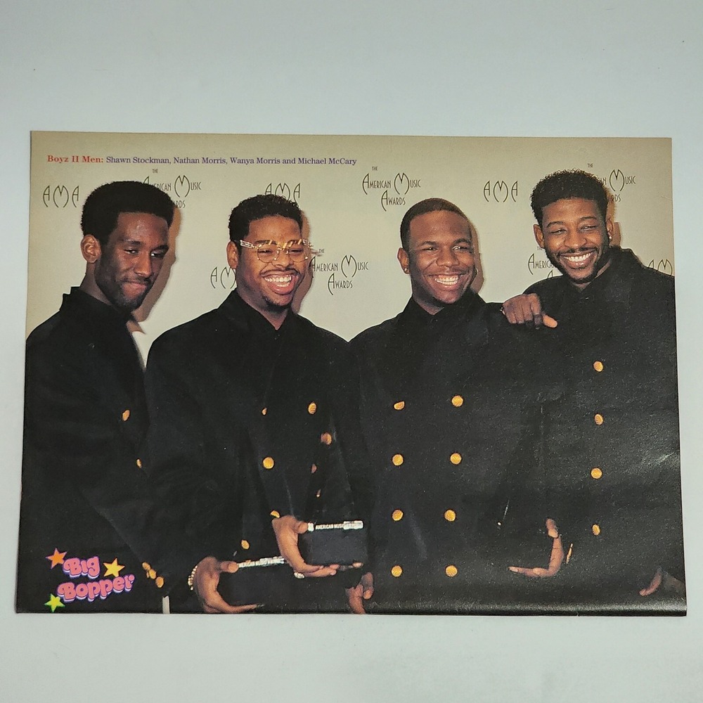 Boyz II Men & Ace of Base double-sided poster pinup clipping vintage 8x10